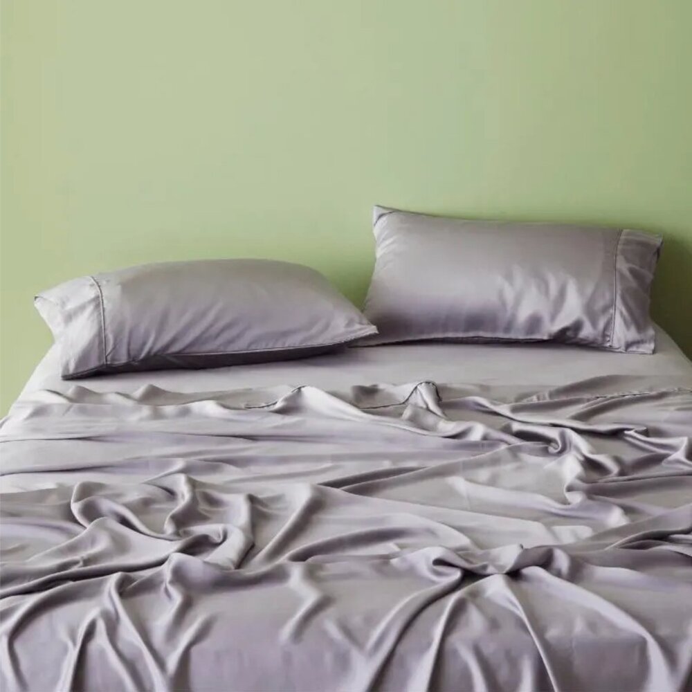 NWOT Ettitude Taro King Flat Sheet